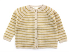 Lil Atelier knitted cardigan peyote stripes wool